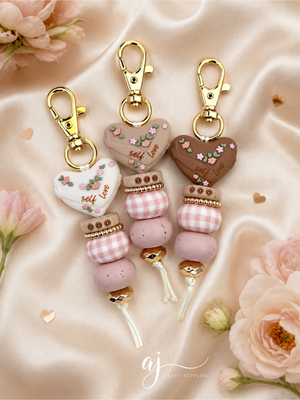 Self-Love Floral Silicone Beads - CHOOSE YOUR COLOUR - 2 beads