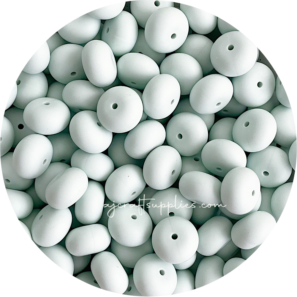Seabreeze - 19mm Abacus Silicone Beads - 5 Beads