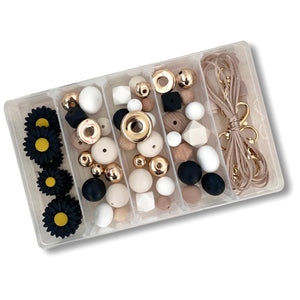 Small DIY Craft Kit - Black & Gold Luxe Daisy