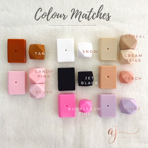 Book Silicone Focal Beads - CHOOSE YOUR COLOUR - 2 beads