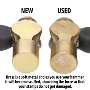 Beadsmith 1lb Brass Ergo Hammer