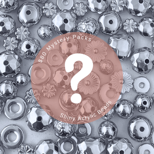150 Beads - Shiny Acrylic Beads Mystery Pack