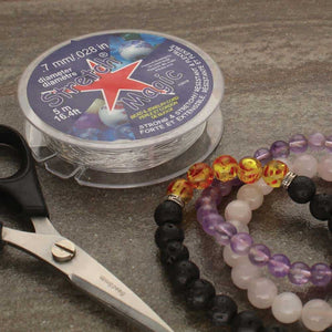 0.7mm Clear Stretch Magic Elastic Cord - Clear - 5 metres