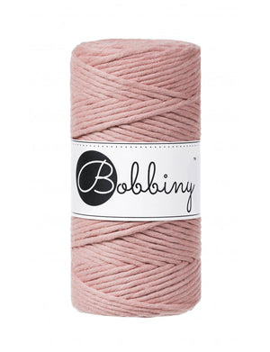 Bobbiny Single Twist Macrame Cord - 3mm - Blush