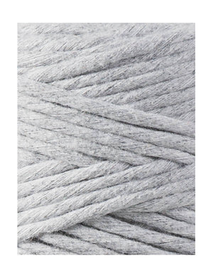 Bobbiny Single Twist Macrame Cord - 3mm - Light Grey