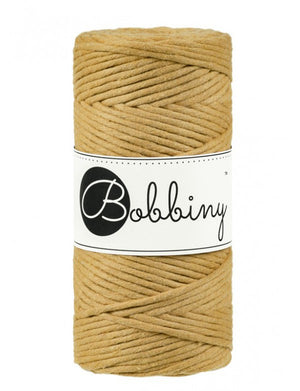 Bobbiny Single Twist Macrame Cord - 3mm - Mustard