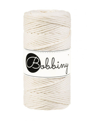 Bobbiny Single Twist Macrame Cord - 3mm - Natural
