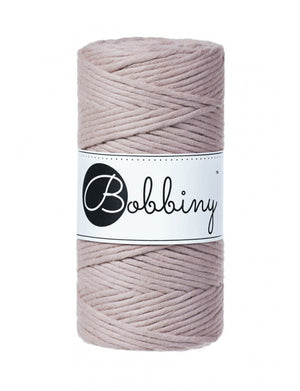 Bobbiny Single Twist Macrame Cord - 3mm - Pearl