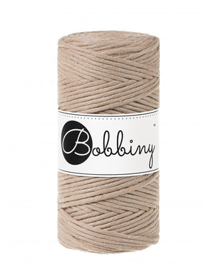 Bobbiny Single Twist Macrame Cord - 3mm - Sand