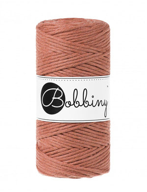Bobbiny Single Twist Macrame Cord - 3mm - Terracotta