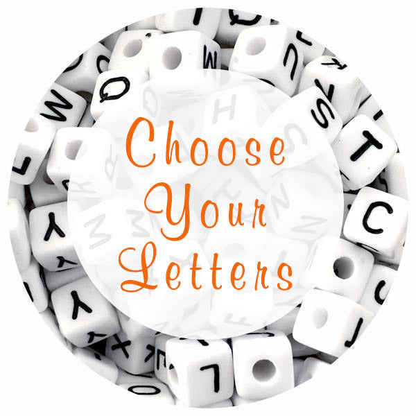 10mm Acrylic Letter Beads - Choose Your Letters - Each