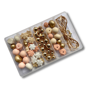 Small DIY Craft Kit - Peaches, Cream & Gold (CHRISTMAS EDITION)