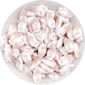 Nude - Christmas Gnome Silicone Beads - 5 beads