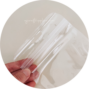 Clear Ziplock Pouch Packaging (with hang hole) - Each