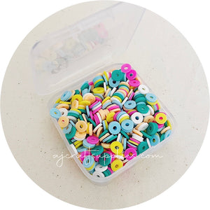 Mixed 6mm Heishi (Polymer Clay) Beads - Rainforest - 500 Beads / Box