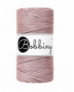 Bobbiny Single Twist Macrame Cord - 3mm - Mauve