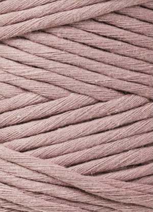 Bobbiny Single Twist Macrame Cord - 3mm - Mauve