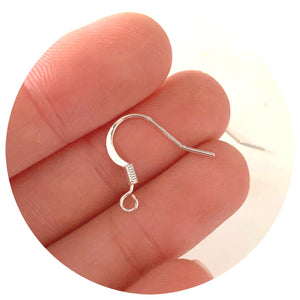 Stainless Steel Earring Hooks - Lead & Nickel Free - 50 pcs