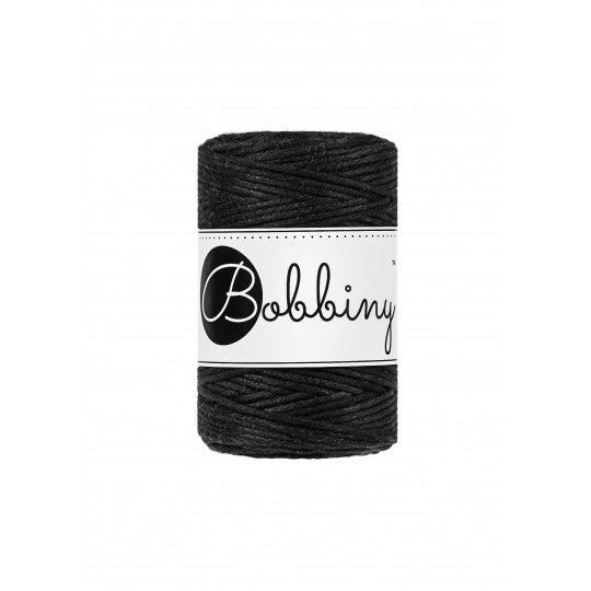 Bobbiny Baby Single Twist Macrame Cord - 1.5mm - Black