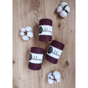 Bobbiny Baby Single Twist Macrame Cord - 1.5mm - Blackberry