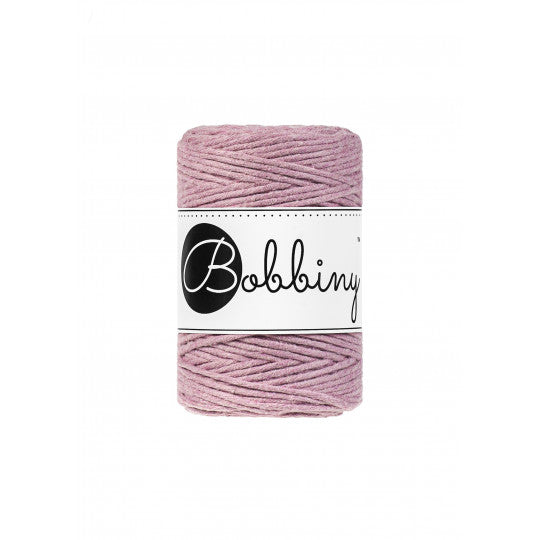 Bobbiny Baby Single Twist Macrame Cord - 1.5mm - Dusty Pink