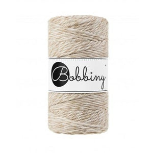 Bobbiny Single Twist Macrame Cord - 3mm - Frappe