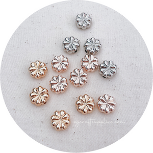 13mm Flower Acrylic Beads - CHOOSE YOUR COLOUR - 5 Beads