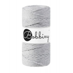 Bobbiny Single Twist Macrame Cord - 3mm - Light Grey