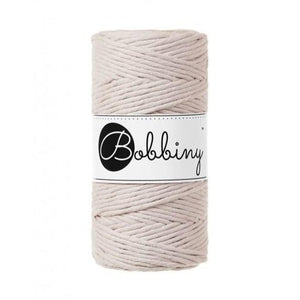 Bobbiny Single Twist Macrame Cord - 3mm - Nude