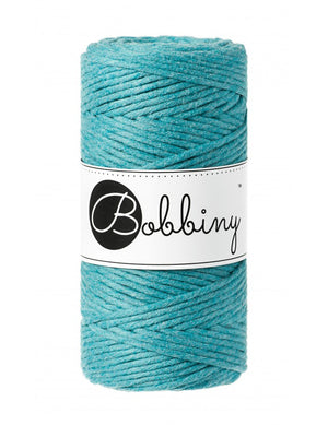 Bobbiny Single Twist Macrame Cord - 3mm - Teal