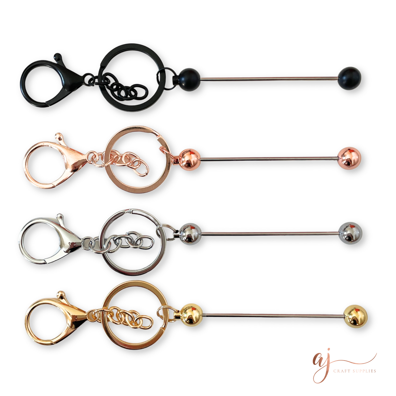 Beadable Bar Keyring Blanks