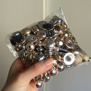 *FINAL SALE* B grade acrylic beads - mixed sizes and metal