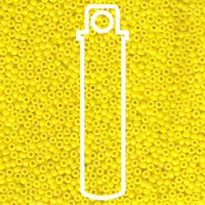 11/0 Miyuki® Round Seed Beads - Opaque Yellow - 8.5g Tube