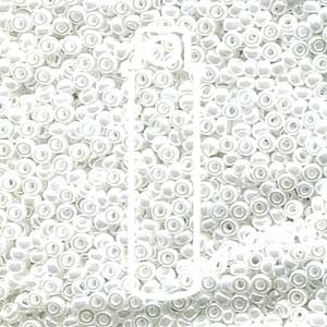 11/0 Miyuki® Round Seed Beads - White Pearl Ceylon - 8.5g Tube