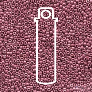 11/0 Miyuki® Round Seed Beads - Duracoat Galvanized Matte Hot Pink - 24g Tube