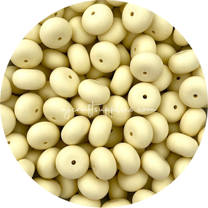 Soft Daffodil - 19mm Abacus Silicone Beads - 5 Beads