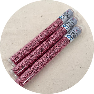 11/0 Miyuki® Round Seed Beads - Duracoat Galvanized Matte Hot Pink - 24g Tube