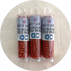 11/0 Miyuki® Round Seed Beads - Burnt Sienna - 8.5g Tube