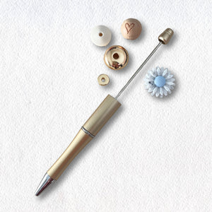 DIY Pen Kit - Blue Speckled 22mm Daisy