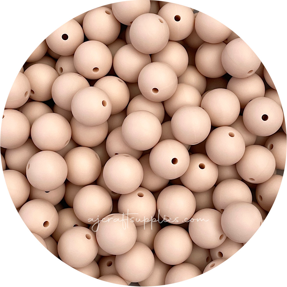 Porcelain - 15mm round - 10 Beads