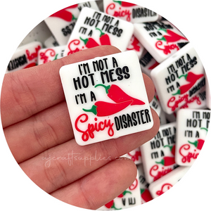 Hot Mess/Spicy Disaster Silicone Beads - 2 beads