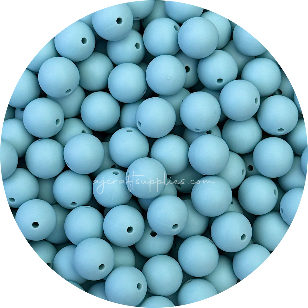 Seafoam - 15mm round - 10 Beads