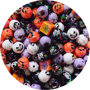 Halloween Edition AB Acrylic Beads Mix - 10 beads