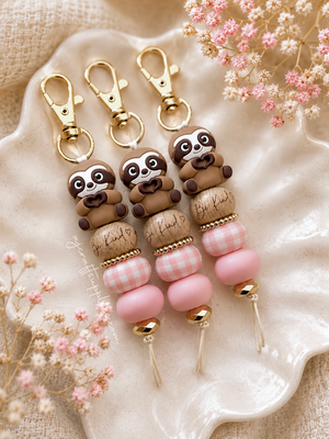3D Heart Hands Sloth Silicone Focal Beads - 2 beads