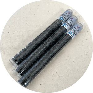 8/0 Miyuki® Round Seed Beads - Opaque Black - 22g Tube