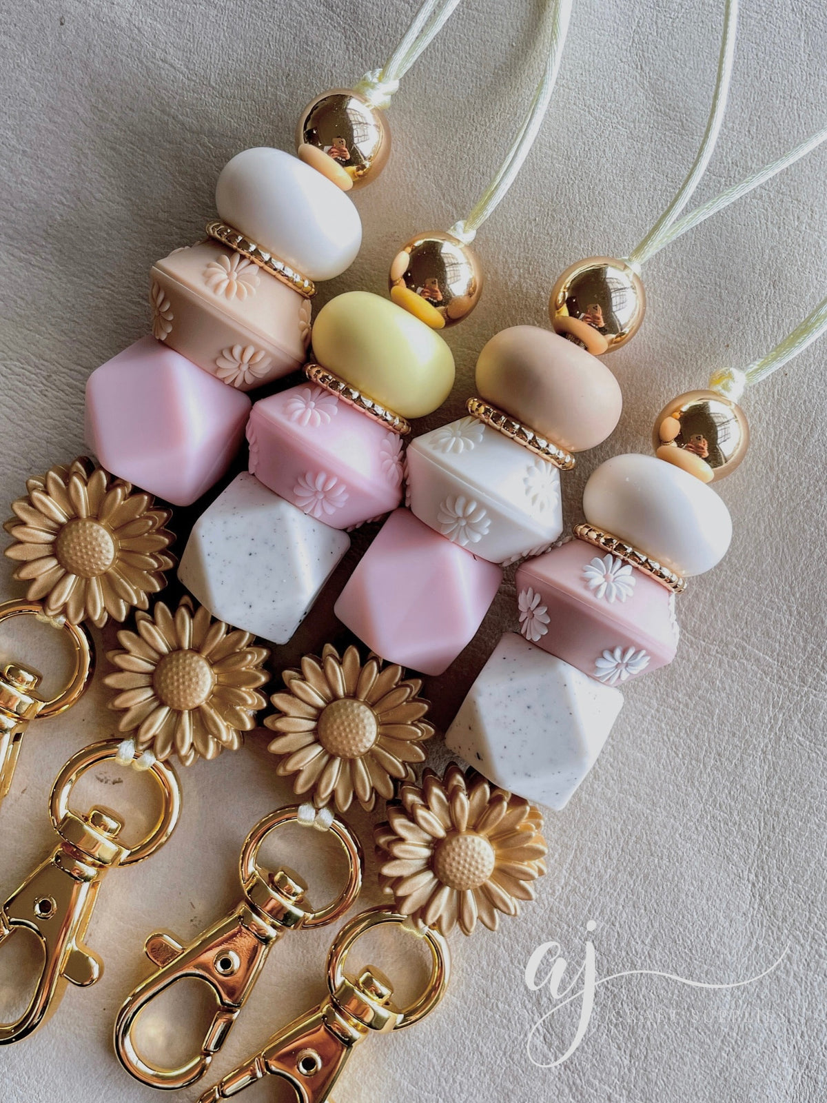 22mm Saucer (Daisy Embossed) Silicone Beads (TWO TONED) - CHOOSE YOUR COLOUR - 5 beads