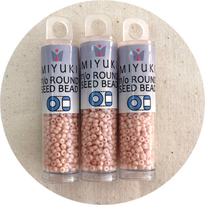 11/0 Miyuki® Round Seed Beads - Matte Opaque Blush - 8.5g Tube