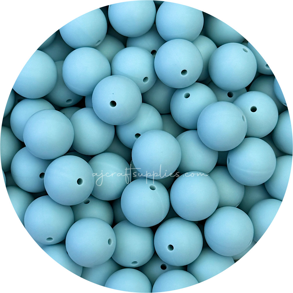 Seafoam - 19mm round - 5 Beads