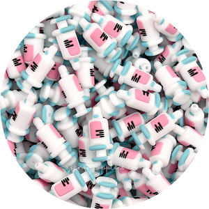 Medical Syringe Silicone 3D Focal Beads - 2 beads