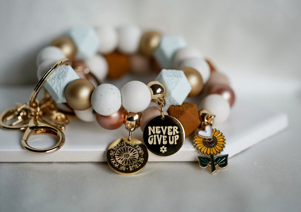 10mm round Acrylic Bail Beads/Charm Hanger (Large Hole) - CHOOSE YOUR COLOUR - 5 Beads